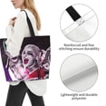 thumbnail image 4 of Harley Quinn And Joker Tote Bags Reusable Women Shoulder Bag Grocery Bag Travel Beach Shopping Work Daily Handle Bag, 4 of 8