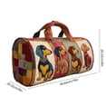 thumbnail image 3 of Todaioua Dog Print Quilted Tote Bag, Cute Puppy Pattern Travel Bag, Portable Embroidered Shoulder Bag, Durable Pet Lover Tote, Small Handbag for Short Trips, Weekend Getaway Bag, Dog Themed Gift, 3 of 6