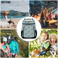 thumbnail image 7 of 36 Can Large Insulated Backpack Cooler, Leakproof Lunch Bag for Work, Picnics, Hiking, Biking & Outdoor Activities, Reusable Travel Tote with Multiple Pockets Little Mermaids and Seashells, 7 of 7