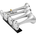 thumbnail image 3 of Vixen Horns Train Horn Kit for Trucks/Car/Semi. Complete Onboard System- 200psi Air Compressor, 5 Gallon Tank, 4 Trumpets. Super Loud dB. Fits Vehicles like Pickup/Jeep/RV/SUV 12v VXO8350/4124C, 3 of 10
