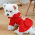 thumbnail image 6 of Topumt Christmas Costume for Dogs Reindeer Small Dog Christmas Costume Christmas Girl Dog Sweater Coat Dress, 6 of 6