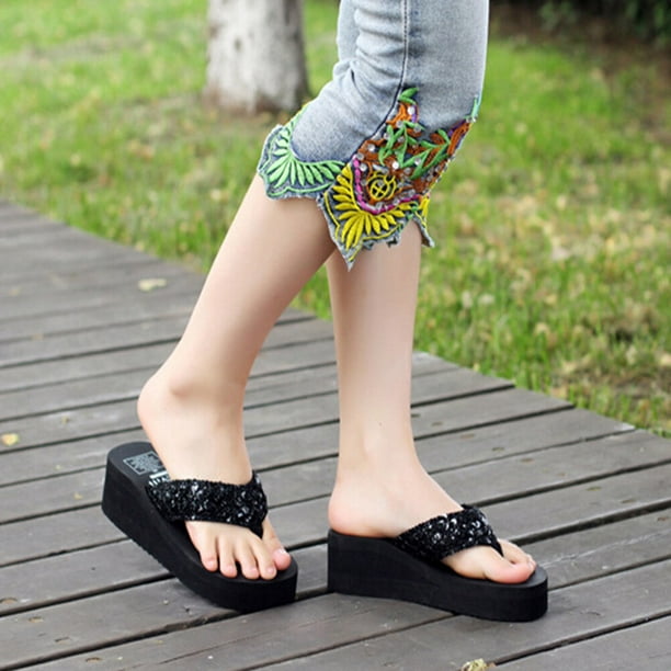 Shiny platform sandals best sale