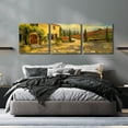 thumbnail image 6 of Epic Art 'Tuscan Fields' by Allayn Stevens, Acrylic Glass Wall Art, 3 Piece Set, 72" x 24", 6 of 8