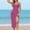 Hot Pink, variant on Women's Swim Cover Up Wrap Sarong with Sheer Fabric and Plus Size Fit for Beach and Casual