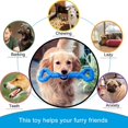 thumbnail image 2 of Dog Chew Toy, Indestructible Large Dog Interactive Toy, Bite Resistant Rubber Teeth Cleaning Stick for Small Medium Dogs Teeth Cleaning (Blue), 2 of 5