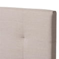 thumbnail image 4 of Baxton Studio Brookfield Lit Simple à Panneaux Rembourré, Beige, 4 of 7