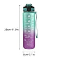 thumbnail image 3 of JoyMoreHome Water Bottle, Leakproof BPA & Toxic Free, Motivational Water Bottle with Times to Drink and Straw, Fitness Sports Water Bottle with Strap for Office, Gym, Outdoor Sports, 3 of 9