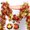 Red Gold, variant on Jinswick Fall Maple Leaves Garland Decorations,6.56FT Glitter Tinsel Leaf Thanksgiving Decor for Tree Autumn Mantle Bedroom Office Classroom Party Indoor Outdoor Holiday Home Orange(2Pack)
