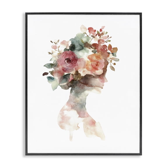 Stupell Industries Floral Dreamscape Silhouette Black Framed Giclee Art, design by Svetlana Aleynikova