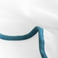 thumbnail image 6 of Lipa Coastal Chic Scalloped Edge Light Filtering Curtain Panel,White with Navy Trim,White Curtain for Living Room Bedroom,52" x 84", 6 of 10