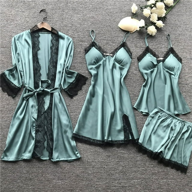 Pijamas de mujer Pijamas sexys de estilo coreano Pijamas de tirantes Ropa de casa de mujer con almohadilla para el pecho Camisón