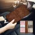 thumbnail image 4 of Car Registration and Insurance Holder, Car Registration and Insurance Card Holder, Neat Stitched Glove Box Storage Case, Compact Lightweight Card Holder - Gray, 4 of 10