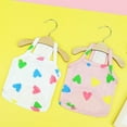 thumbnail image 4 of Soft Cotton Pet Vest - Square Neck with Heart Pattern - Summer Puppy Dog Sleeveless Shirt, 4 of 8