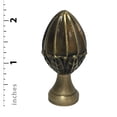 thumbnail image 3 of Royal Designs, Inc. Fancy Egg Shape Design Finial for Lamp Shade, F-5059AB-1, Antiqued Bras, Single, 3 of 4