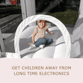 thumbnail image 4 of White Bounce House with Slide & Ball Pit Wizard Bouncy Castle with Air Blower (Wizard Magic Hat Design), 4 of 5