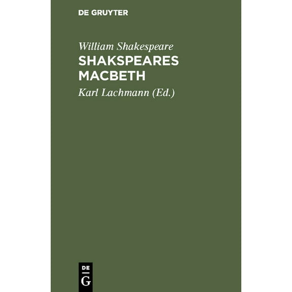 Shakspeares Macbeth, (Hardcover)