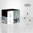 thumbnail image 3 of Xtricity - 3-Light Pendant, 9.8'' Width, From the Repley Collection, White, 3 of 3