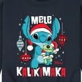 thumbnail image 3 of Lilo & Stitch - Mele Kalikimaka - Men's Crew Neck Fleece Pullover, 3 of 5