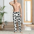 thumbnail image 4 of Salouo Retro Rooster Print Pajama Pants for Men, Lounge Pants Elastic Waistband Casual Men's sleepwear Loungewear Sleep Pajama Pant -XX-Large, 4 of 7