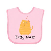 Inktastic Kitty Lover Orange Tabby Cat Girls Baby Bib