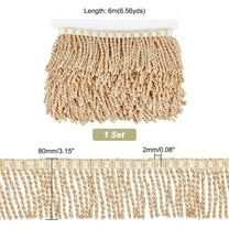 6m/ 6.56 Yards Bullion Fringe Trim Curtain Fringes Fabric Trims and Embellishments Fabric Trims Sewing DIY Decoration for Curtain Sofa Clothes Glod