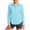 Light Blue, variant on Sun Shirts for Women UPF 50+ Long Sleeve Sun-Protection Shirts Lightweight Collared Button Down Casual Tops