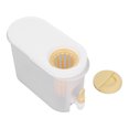 thumbnail image 1 of Hervidor frío de 3,9 l con grifo, gran capacidad, doble filtración, ahorra espacio, dispensador de bebidas con tapa para cocina, hogar, fiesta, bar, amarillo, 1 of 5