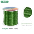 thumbnail image 3 of Alambre de joyería de 0.4 mm, calibre 26, 328 pies de alambre de manualidades de cobre para hacer joyas/plantar/tejer/manualidades DIY, alambres de metal suave [100M, verde], 3 of 7