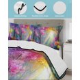 thumbnail image 3 of Twin XL Quilt Bedding Set, Spring Tree Reversible Summer Quilt 3 Pieces, Forest Sunbeams Floral Botanical Lightweight Bedspreads Coverlets with 2 Pillow Shams for All Seasons, 3 of 5