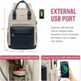 thumbnail image 2 of Lovevook Backpack Purses for Women,Vintage Women Teacher Laptop Backpack Nurse Bag, Multi-Function Work Travel Daypacks College Book Bag with USB Port, 2 of 6