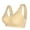 Beige, variant on POTETI Women's Bras Front Closure Wirefree Push up Bras for Women Comfortable Breathable Underwear