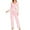 Pink, variant on SwiftWear Women’s Chic Lace & Bell Long Sleeve Lounge Sets – Long Sleeve Top & Pants with Elegant Trim, Soft Blend Pajamas Set 2 Piece for Women