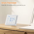 thumbnail image 4 of Temperature Smart Thermostat 16A Floor Heating Temperature Controller with LED Touch Screen 85-265V Electric Heating Control, 4 of 7