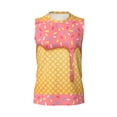 thumbnail image 6 of Lsque Pink Ice Cream Print Men's Cotton Blend Sleeveless Muscle Shirts (S-3XL)- Moisture Wicking, Odor Protection, UPF 30+,Medium, 6 of 8