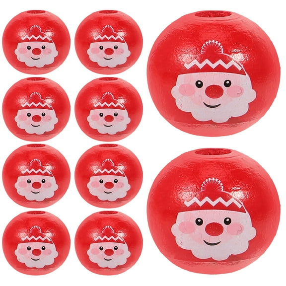 Raindrops 30 Pcs Wood Beads for Jewelry Making, Christmas Crafts, Beading, Projects and Handmade Accessories