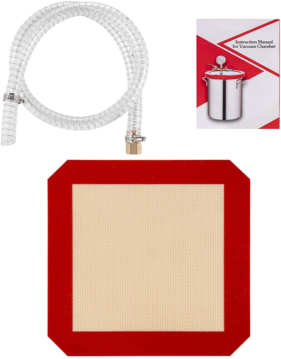 Buy VEVOR 4 CFM Vacuum Pump 1/3 HP Vacuum Pump HVAC Stsinless Steel AC