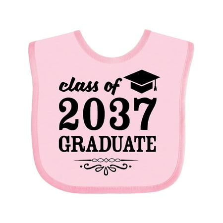 

Inktastic Class of 2037 Graduate with Graduation Cap Gift Baby Boy or Baby Girl Bib