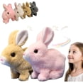 thumbnail image 7 of Guvpev Bunby - My Realistic Bunny Toys, Bunny Plush with Wiggles Ears  & Twitch Nose, Soft Lifelike Interactive Pet Bunny Stuffed Animal, That Moves, Hops, Interactive Toys for Kids & Bunny Lovers, 7 of 7
