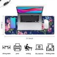 thumbnail image 5 of Long Mouse Pads for Desk,Pioneer Flower Floral Print Pattern Desk Mats on Top Of Desks, Desk Mouse Pad Extra Large with 3mm Non-Slip Base and Stitched Edge for Gaming,Office,Work,Home 31.5"x11.8", 5 of 6