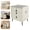 Beige White, variant on ToppiJoy 3 Drawers Smart Bedside Side Table with USB Charging, Minimalist Solid Wood Bedside Table for Bedroom 50*40*59cm (Beige White)