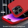 thumbnail image 5 of Magnetic Case Compatible for iPhone 14 Pro Max Case [Compatible with MagSafe] [+Screen Protector] Liquid Silicone Gel Rubber Full Body Protective Cover Case 6.7 Inch-Red, 5 of 12