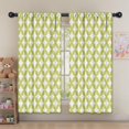 thumbnail image 5 of Blackout Kids Curtains,Green White Checkerboard Checkered Pattern Childrens Insulated Curtains Set Of 2,Bedroom Essentials,Toddler Room Decor 52"x63", 5 of 5