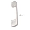 thumbnail image 3 of Tirador de armario moderno Tirador de armario liso para decoración del hogar (plata 128 mm) Ndcxsfigh Para estrenar, 3 of 8