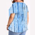 thumbnail image 4 of Birdeem Blouse Décontractée à Manches Courtes Imprimée pour Femmes, Grande Taille, à Volants, Col en V, 4 of 5