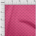 thumbnail image 1 of oneOone Cotton Flex Pink Fabric Rabbit Animal Dress Material Fabric Print Fabric By The Yard 40 Inch Wide, 1 of 4