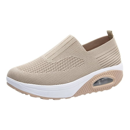 

KaLI_store Womens Sneakers Women s Lightweight Running Shoes Breathable Sport Air Fitness Gym Jogging Sneakers Beige