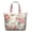 Pink-20, variant on Boho Sunflower Print Tote Bag for Women - Large Capacity Travel Tote with Zipper Closure, Vintage Floral Design, Lightweight Weekender Bag for Work & Gym