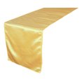 thumbnail image 3 of 10 Pcs Satin Table Runner Wedding Party Banquet Decoration&nbsp;12 x 108&nbsp;- Light Gold, 3 of 7