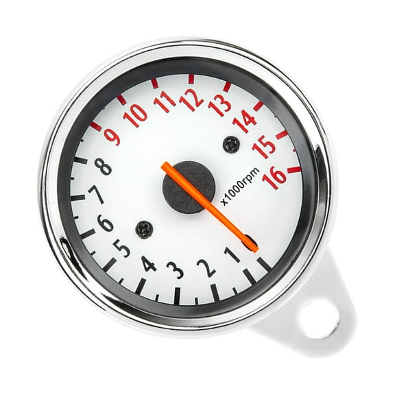 BIBABLYKE Retro Motorcycle Tachometer Monitoring 1.6W Metal Housing Electronic Inductive Pointers RPM Gauge for Bike Customization