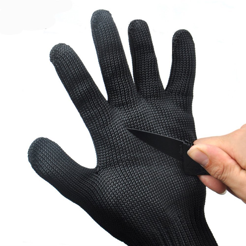 Cut Resistant Gloves Stainless Steel Wire Mesh Level 5 Protection Pack